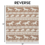 Wrangler Tan Rodeo Stretchy Throw Blanket