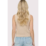 SCALLOP HEM FINISHED SWEATER