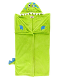 Wearable Hooded Fleece Blankets For Kids - Dinosaur
