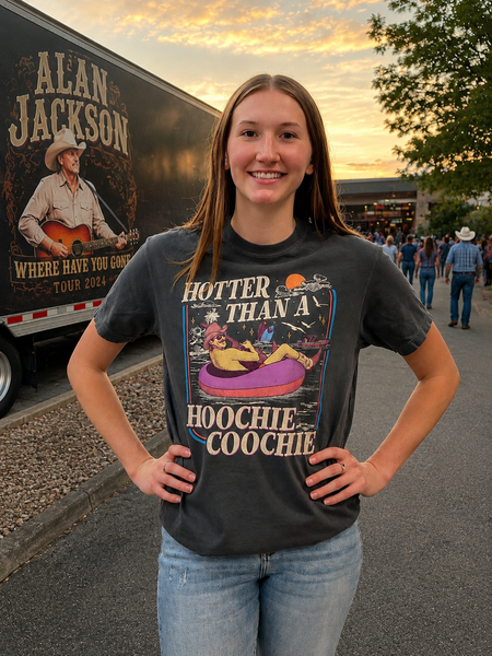 Hotter Than A Hoochie Coochie | Country Music | Tshirt