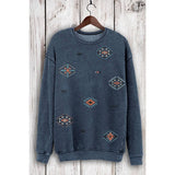 AZTEK ALLOVER MINERAL SWEATSHIRTS