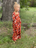 Auburn WIDE LEG ROMPER Bamboo Fall Floral Kids Outfit