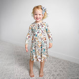 Maren Floral TUTU DRESS Bamboo Fall Floral Dress