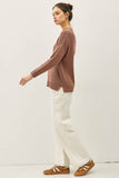 Mocha Mousse Oversized Sweater