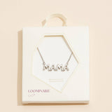 Bubble "MAMA" 18K Gold Dip Necklace