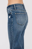 MID RISE COMFORT RELAXED FLARE W/ CUFFED HEM JEANS