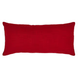 Red and Green Applique Tree Pillow with Embroidery 14x30