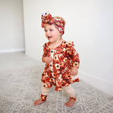 Auburn PEPLUM SET Fall Floral Outfit