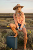 MULTI COLOR STRIPED SWEATSHIRT
