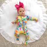 Lillyana RUFFLE ZIP Bamboo Baby Sleepies Little Outfit