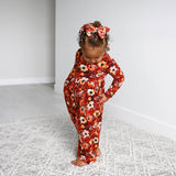 Auburn WIDE LEG ROMPER Bamboo Fall Floral Kids Outfit