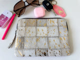 Cowhide Accessory Bag Pouch Genuine Hair-On Hide Makeup Bag 