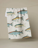 Hooked on Fishing Tea Towel