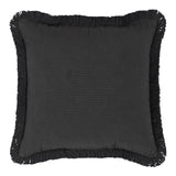3 Christmas Trees Black Woven Pillow 12x12