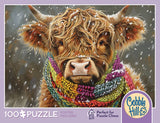 Wee Coo (Baby Highland Cow) 100 Piece Cobble Hill Puzzle