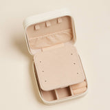 Bow Monogram Print Jewelry Box -Travel Size