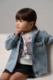 Lightweight Hooded Denim Jacket - Light Wash