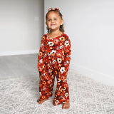 Auburn WIDE LEG ROMPER Bamboo Fall Floral Kids Outfit