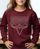 Western Boot Stitch Kids Fleece Sweatshirts