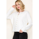 BUTTON DOWN SWEATER CARDIGAN