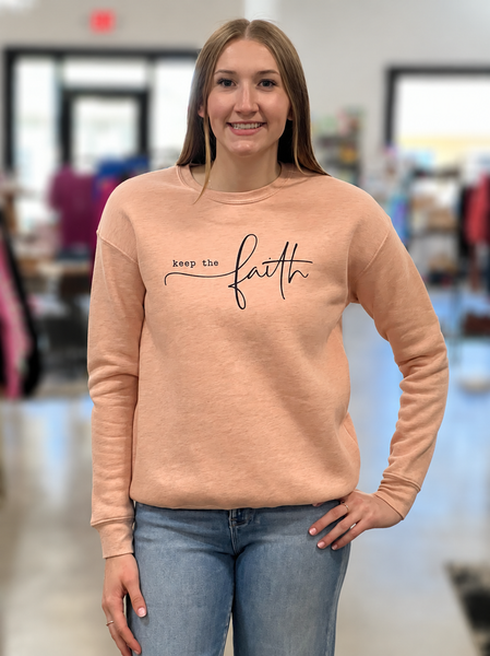 KEEP THE FAITH Graphic Sweatshirt