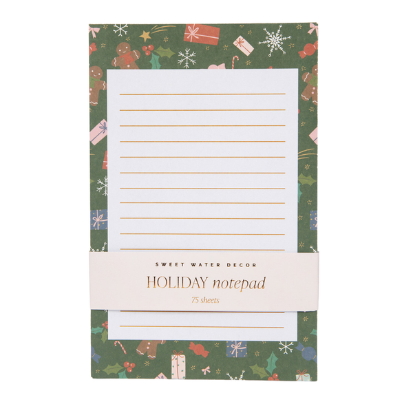 *NEW* Gingerbread Pattern Notepad - Christmas Stationery
