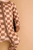 Espresso Checkered Bamboo Sleeper