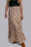 Floral Side Slit Maxi Skirt