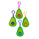 Fidget Fun Pop Avocado Backpack Clip Assortment