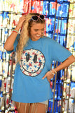 Faux Sparkly Star Smiley Tee
