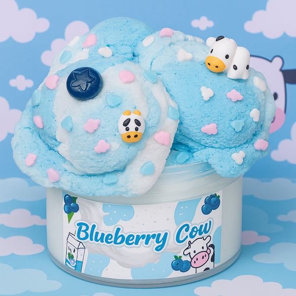 Blueberry Cow Ice Cream Slime
