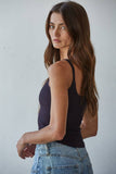 S1280N | Seamless Ribbed Tank with Inner Padded Lining
