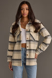 Cream, Black & Gray Plaid Jacket