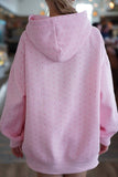 Light Pink Polka Dot Hoodie