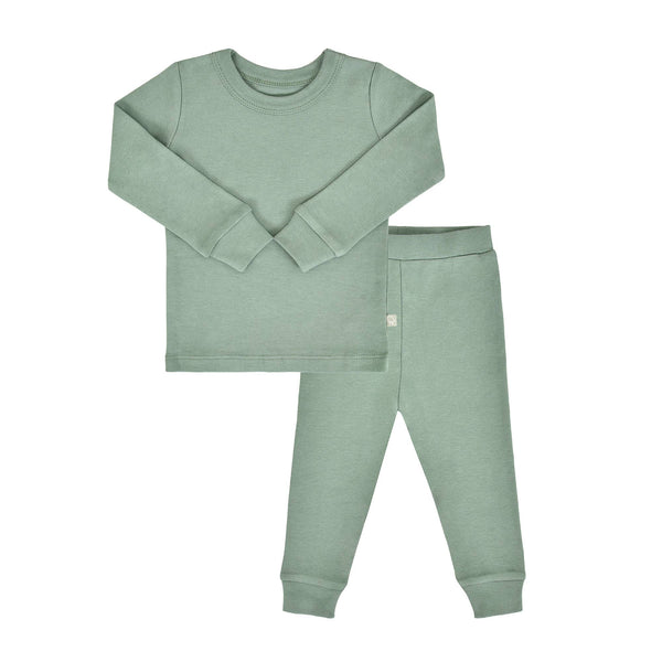 Baby organic pajamas | Basil Green