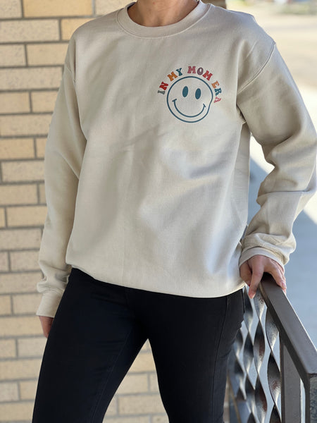 In My Mom Era, Front And Back Print Sweatshirt