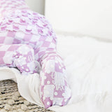 Myla Purple Checks RUFFLE ZIP Bamboo Sleepies Little Outfit