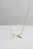 18K STAINLESS STEEL TARNISH FREE BOW NECKLACE |  40NK9418