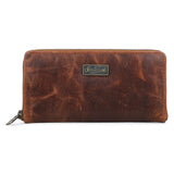 Leather Snake Texture Women's Wallet - Bistre Brown