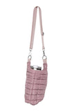 Mauve Quilted Water Bottle Sling Bag