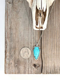 Western Style Arrowhead Turquoise Stone Pendant Necklace