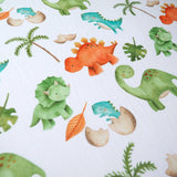 Standard Size Fitted Crib Sheet - Dinosaurs