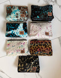 Western Cowhide Makeup Bag Travel