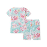 Painted Hibiscus Organic Cotton Two-Piece Pajamas