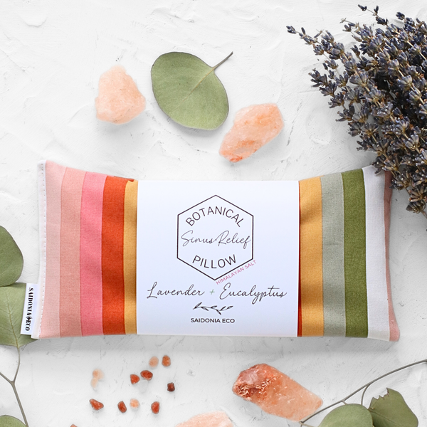 Sinus Relief Pillow Eucalyptus, Lavender + Himalayan Salt