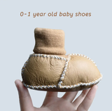 Baby cozy organic booties | tan