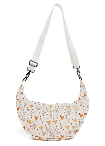 Fancy Feet Crescent Bag