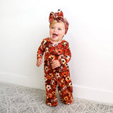 Auburn WIDE LEG ROMPER Bamboo Fall Floral Kids Outfit