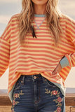 MULTI COLOR STRIPED SWEATSHIRT