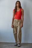 Seamless Scoop Neck Sleeveless Top
